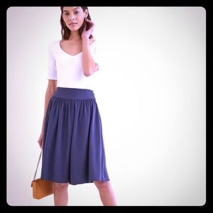 Amour Vert Navy Flare skirt XS BNT